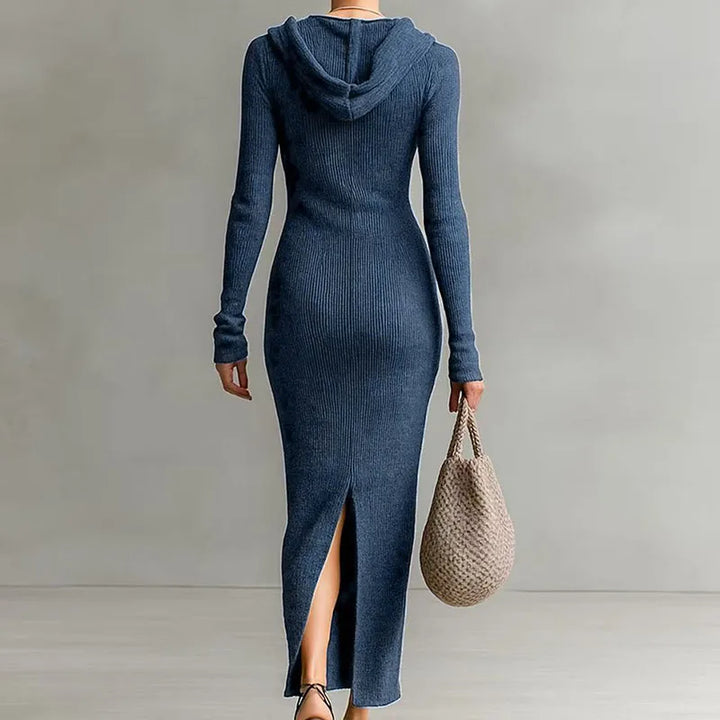 Adeline Hooded Knit Maxi Dress