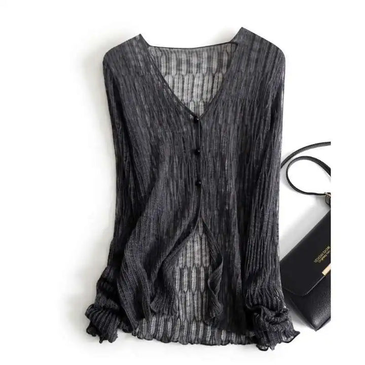 Monica Button Front Knit Cardigan