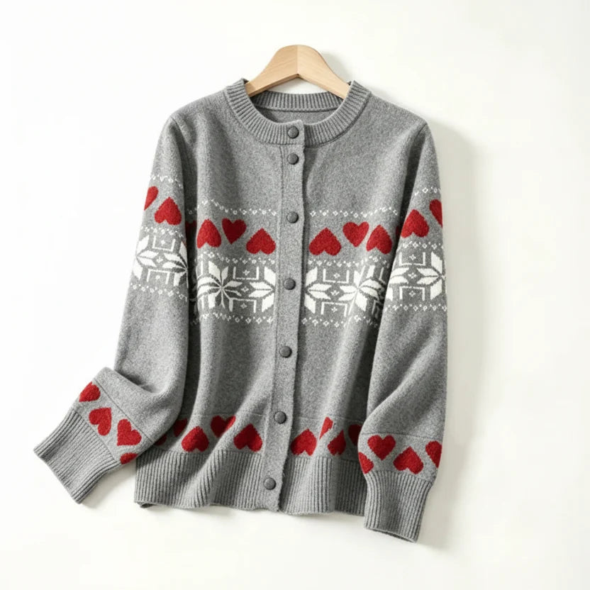 Eveline Jacquard Knit Cardigan
