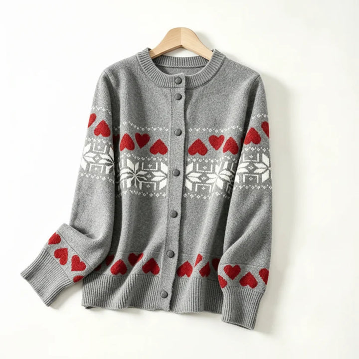 Eveline Jacquard Knit Cardigan