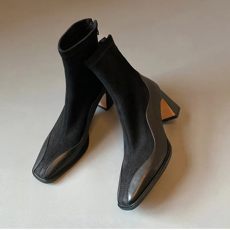 Odalise Square Toe Boots