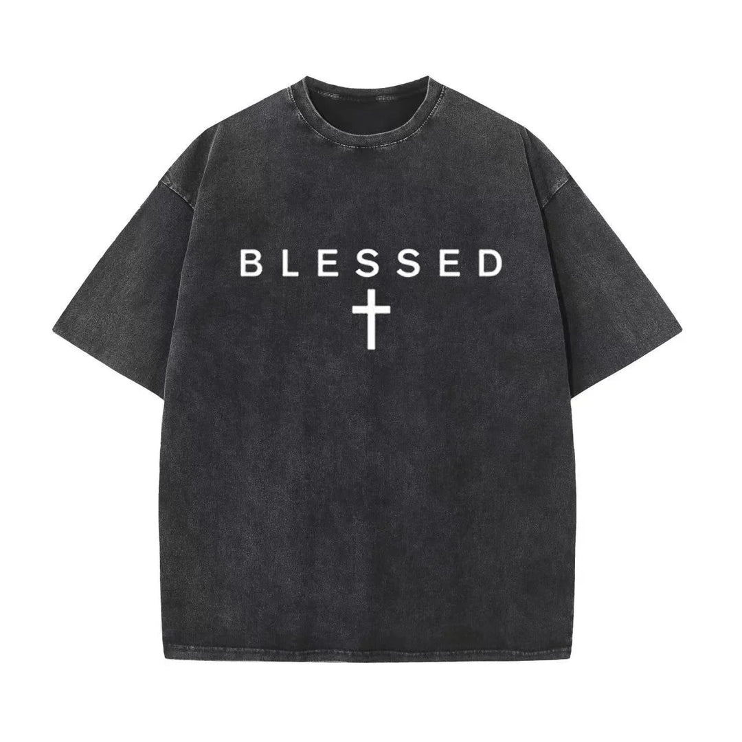 Blessed Faith Graphic Cotton T Shirt