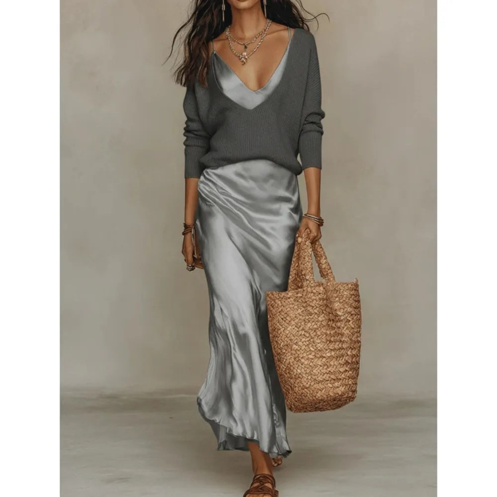 Priscilla Silk Skirt Set