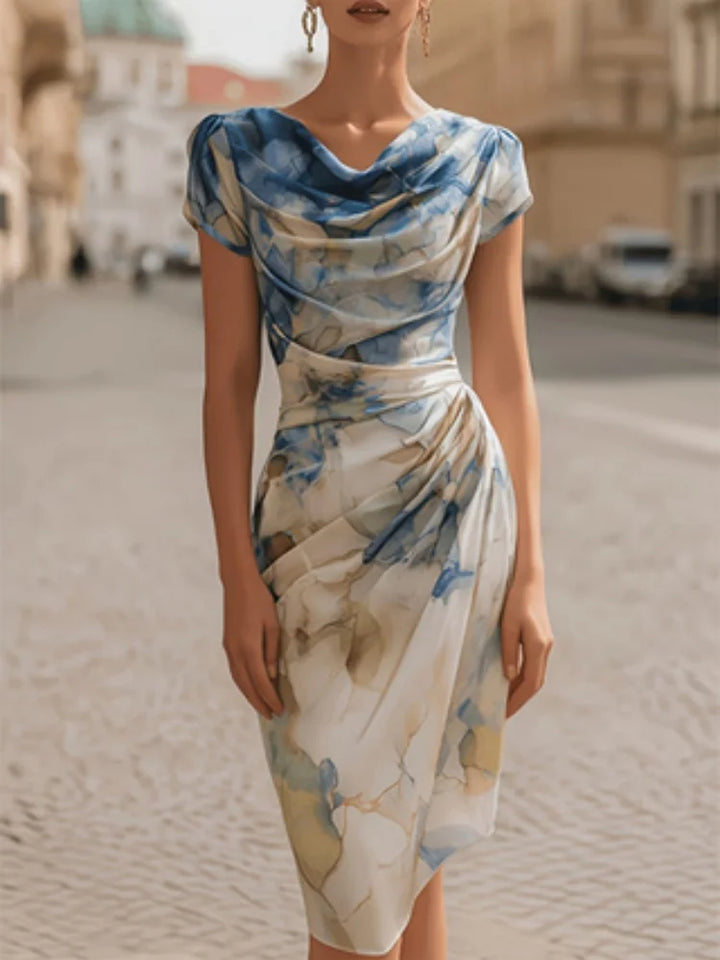 Estelle Cowl Neck Midi Dress