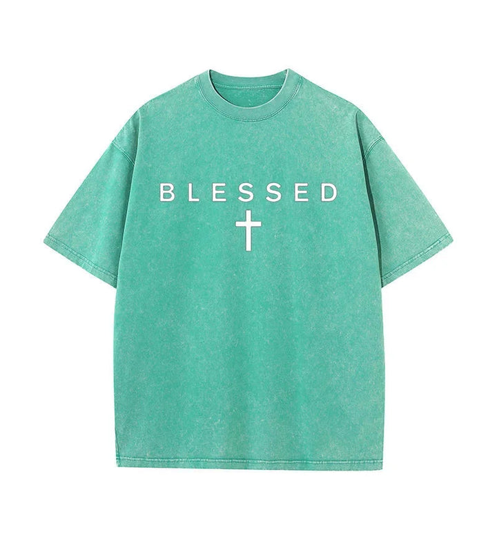 Blessed Faith Graphic Cotton T Shirt