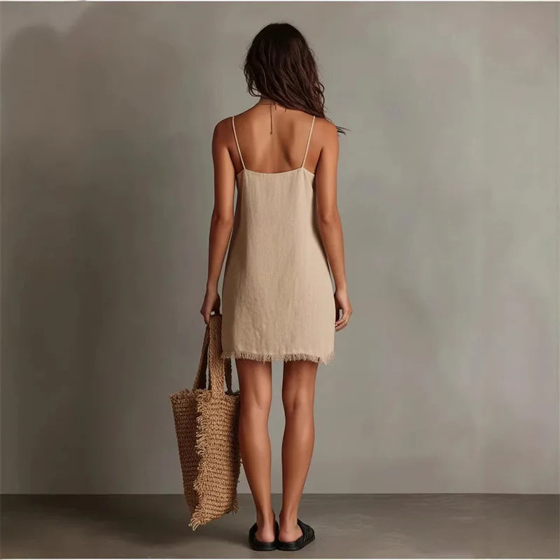 Noami Ruffle Hem Mini Dress