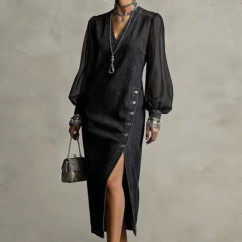Danica Denim Maxi Dress