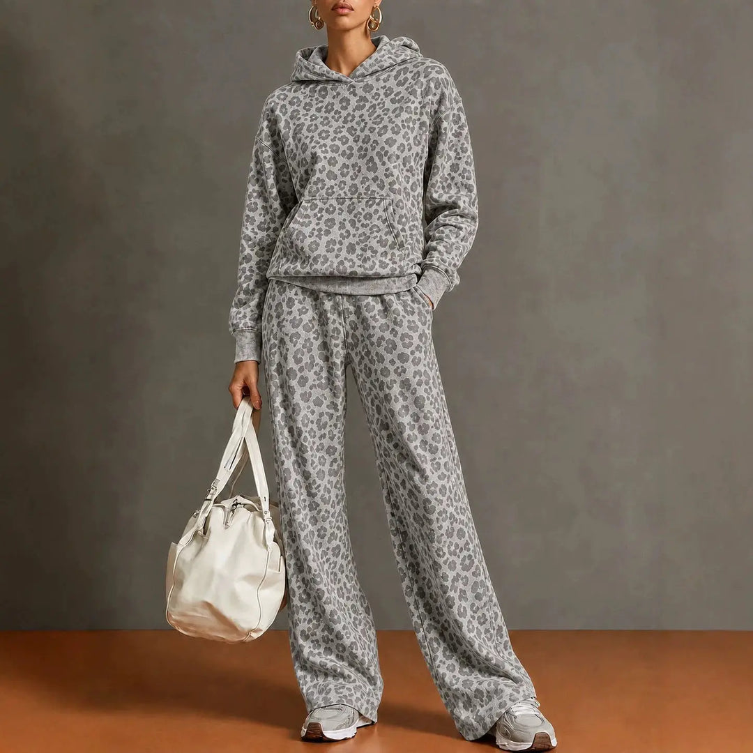 Fernanda Leopard Print Sweatsuit