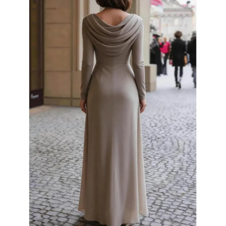 Brielle Draped Neckline Maxi Dress