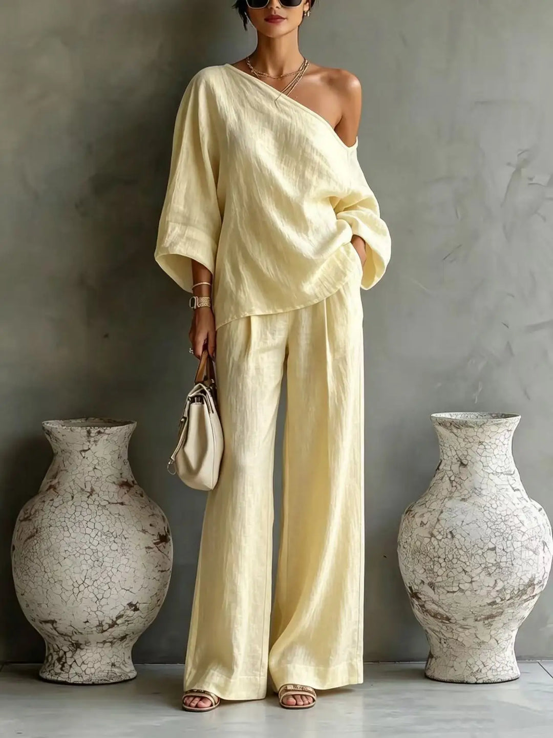 Amara One Shoulder Matching Set