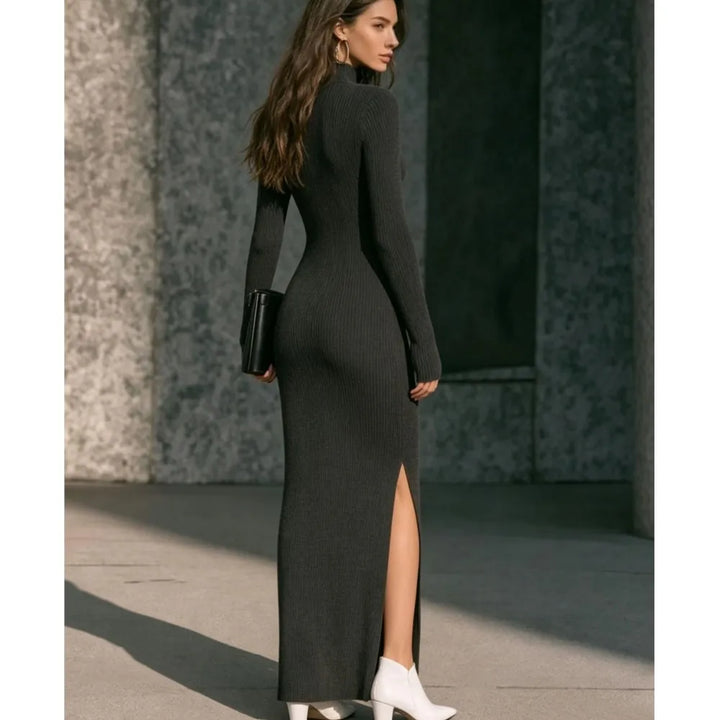 Suzane Ribbed Long Dress