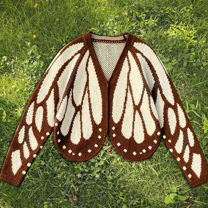 Amore Open Front Butterfly Cardigan