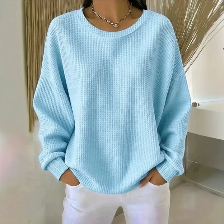 Amelina Waffle Knit Top