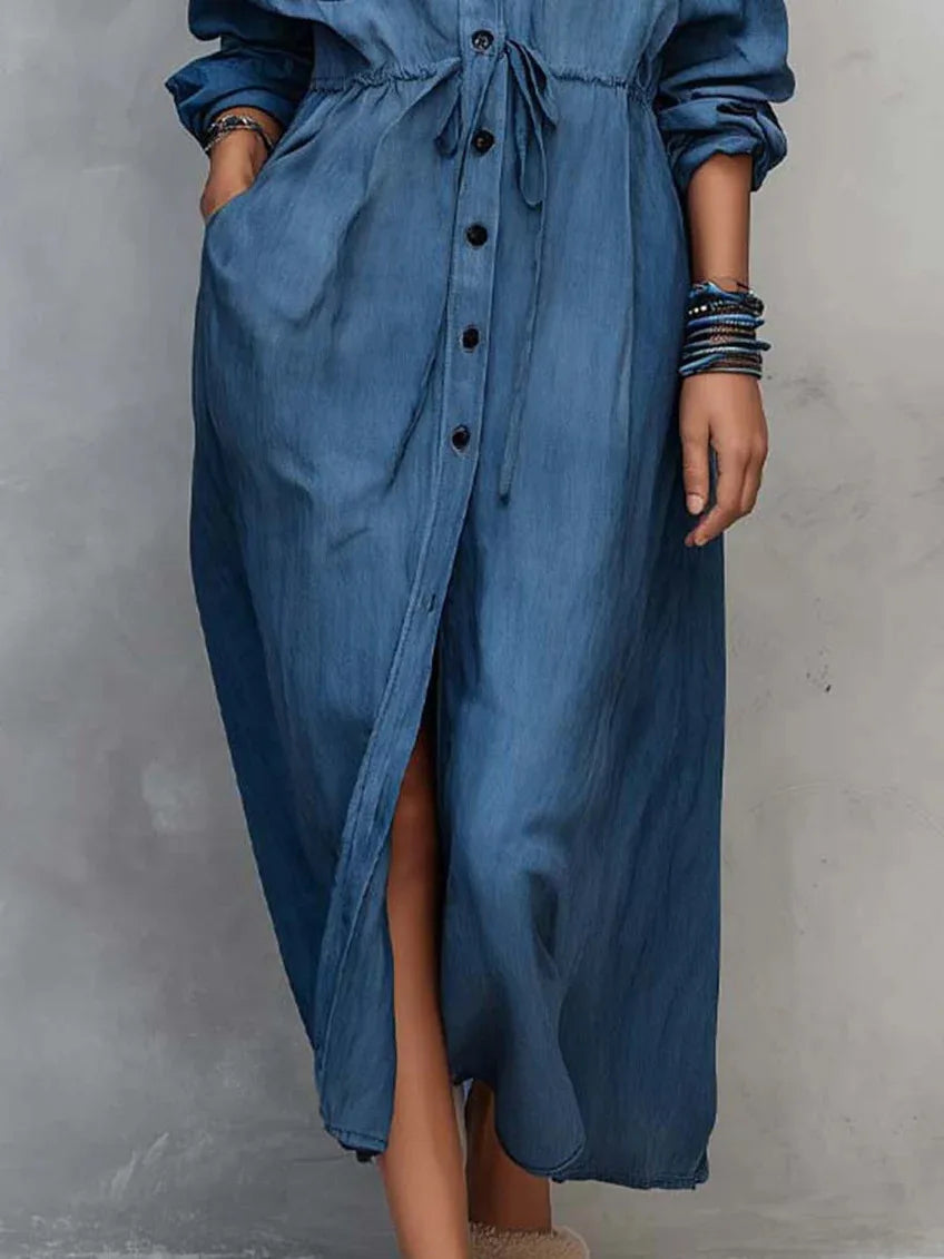 Ava Everyday Maxi Shirt Dress