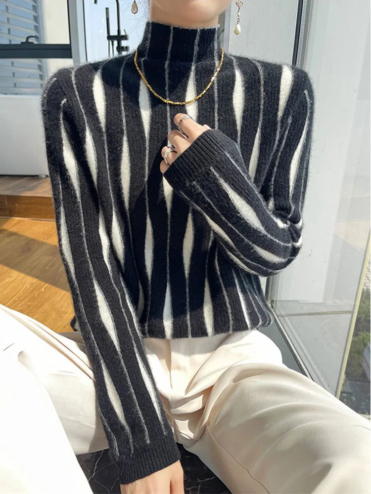 Marisette Mock Neck Sweater