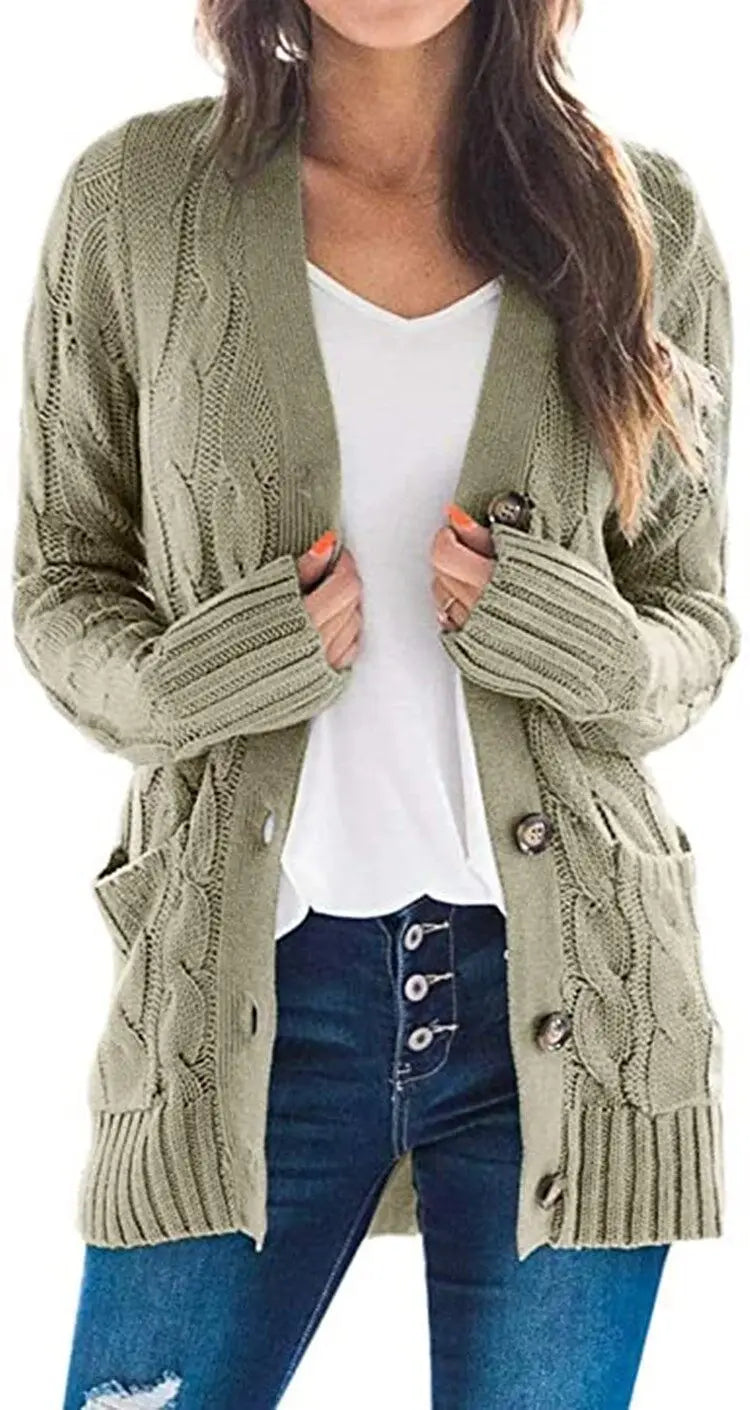 Adrienne Cable Knit Cardigan