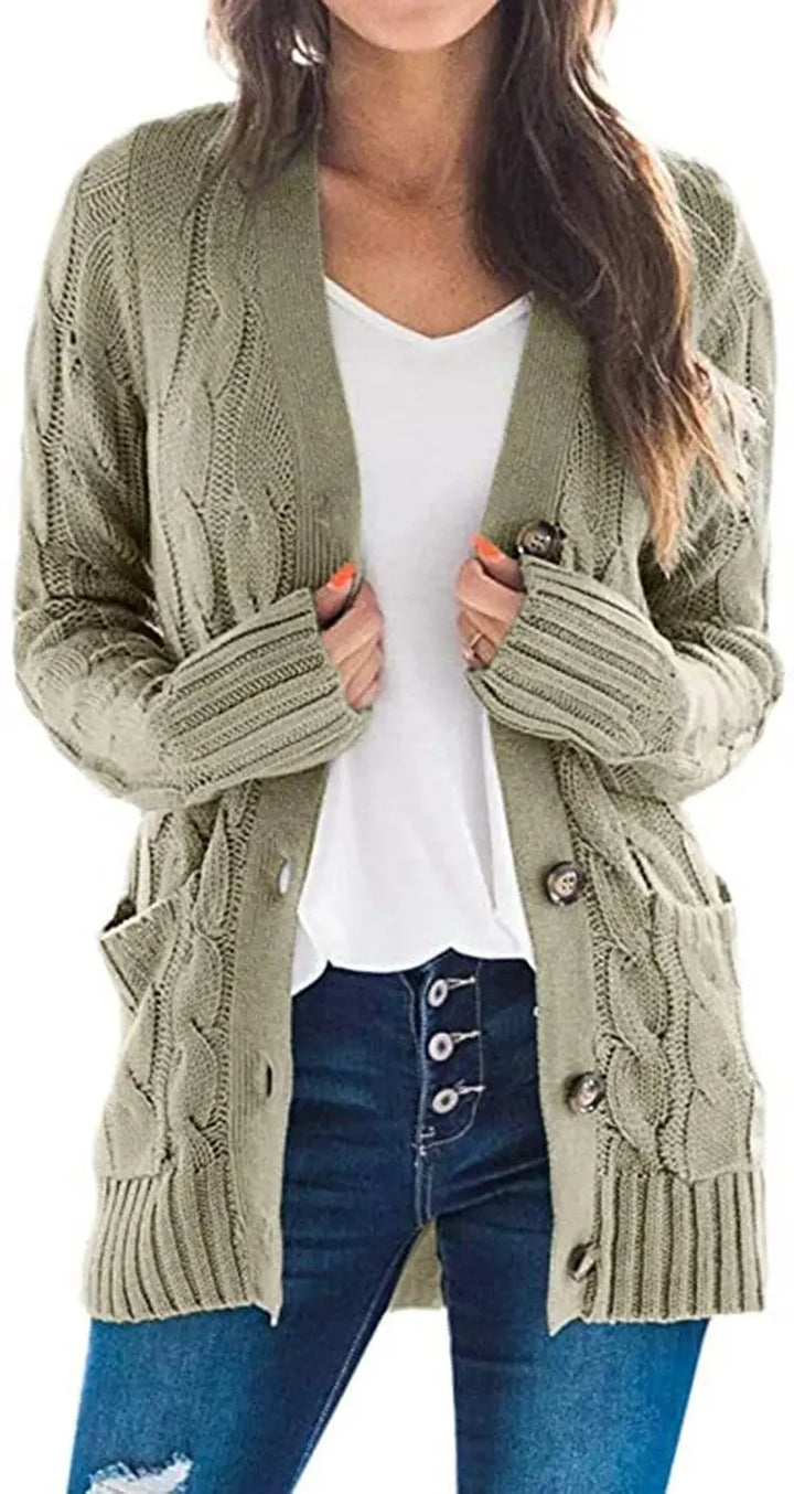 Adrienne Cable Knit Cardigan