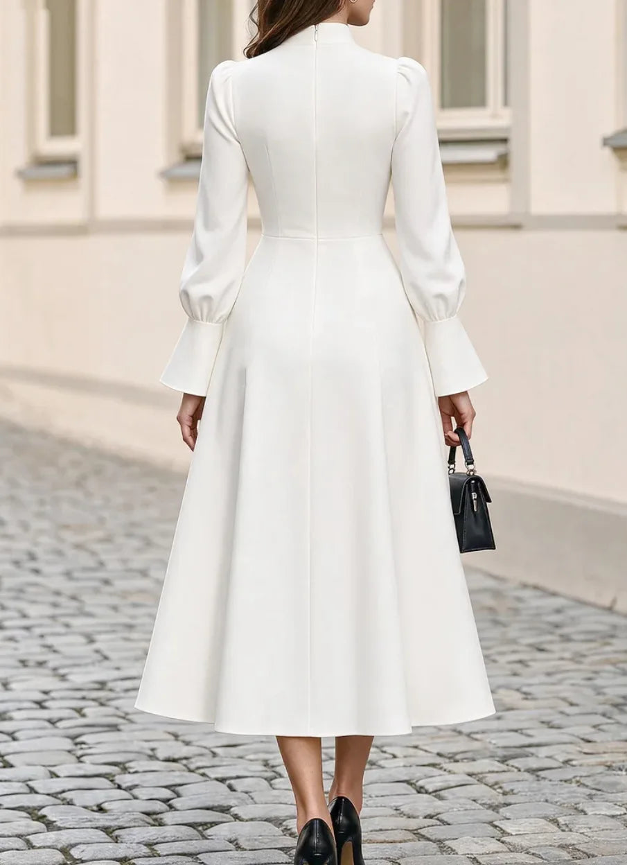 Ophelia Flared Cuff Midi Dress