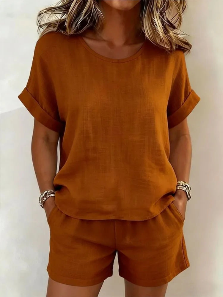 Desiree Casual Two-Piece Shorts Set
