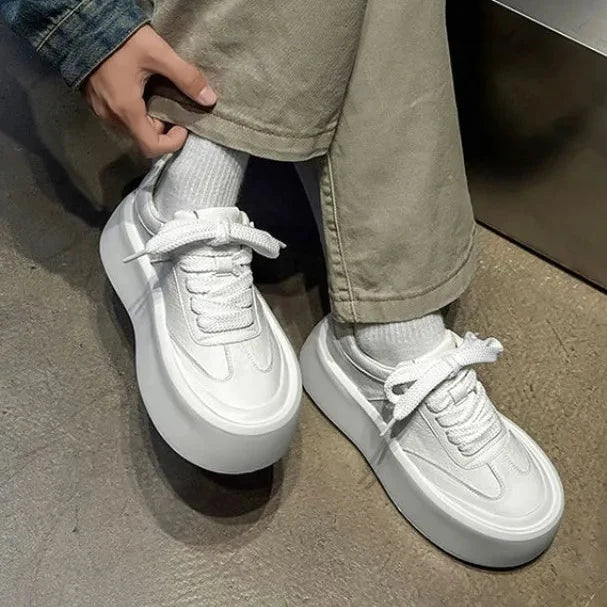 Raven Wide Lace Platform Sneakers
