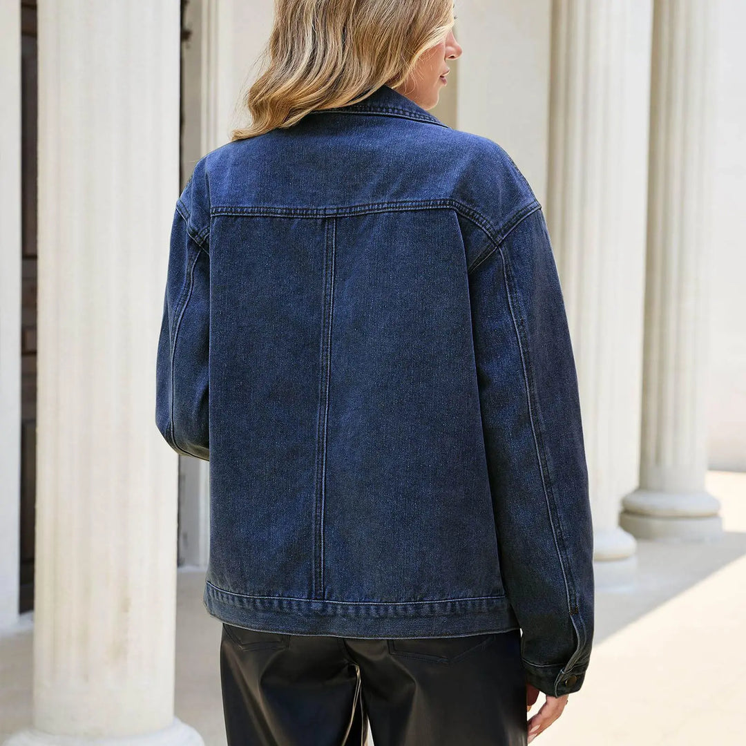 Harlan Stand Collar Denim Jacket
