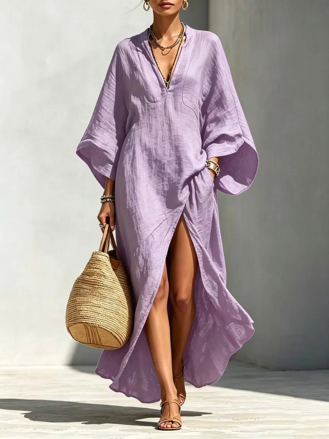 Sadona High Slit Boho Maxi Dress
