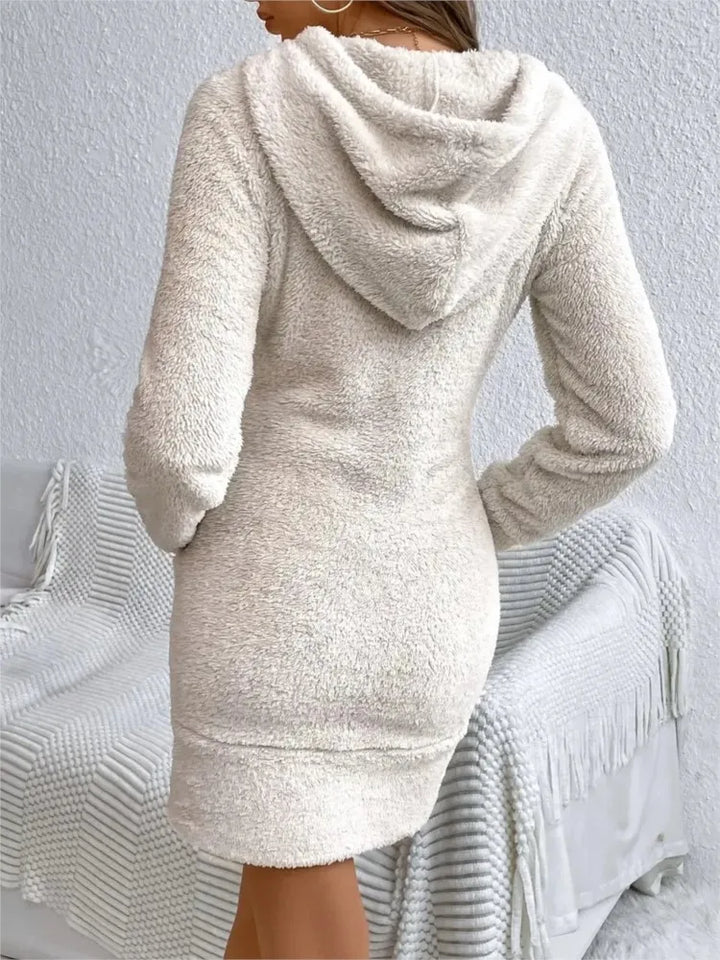 Marisette Hooded Fleece Dress