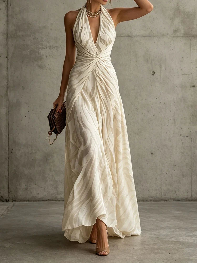 Vasilisa Twisted Waist Maxi Dress