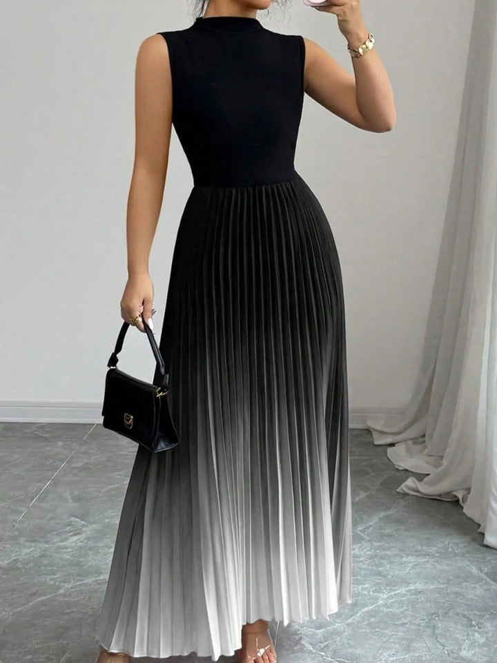 Natalie Pleated Maxi Wedding Guest Dress