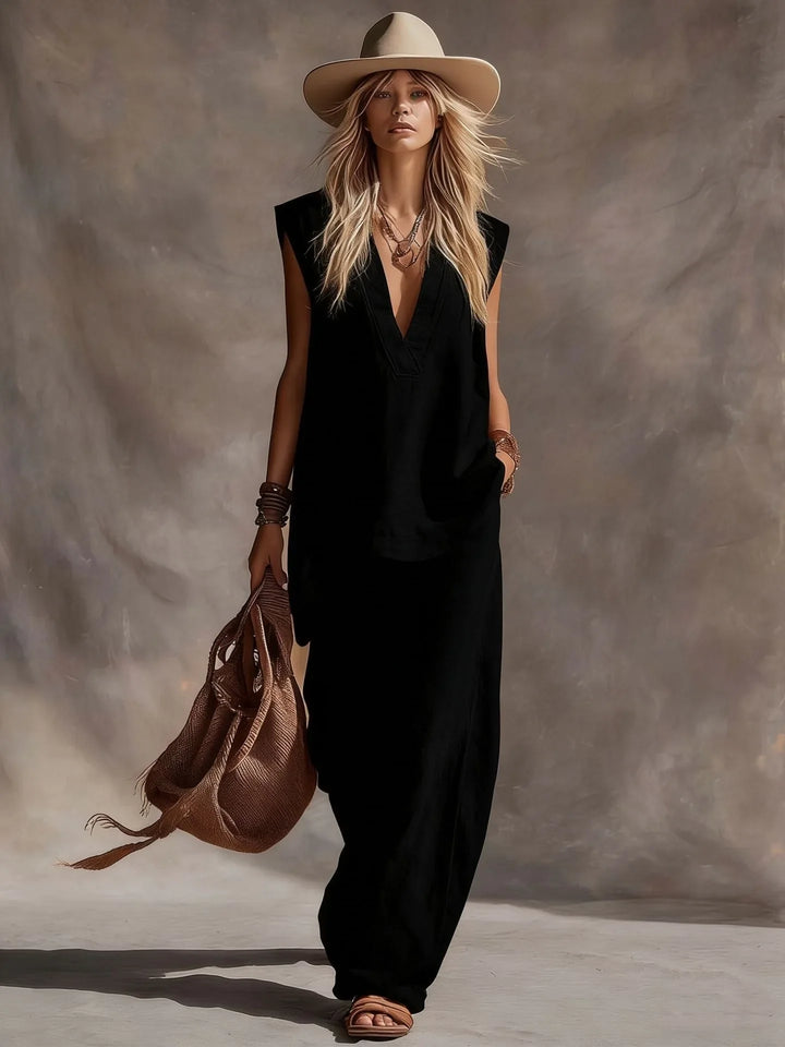 Serelia Wide Leg Two-Piece Set