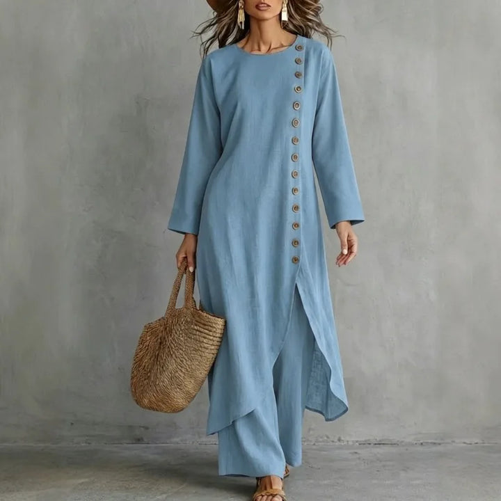 Adelaide Asymmetric Button Placket Set