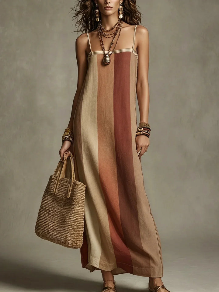 Faye Elegant Spaghetti Strap Maxi Dress