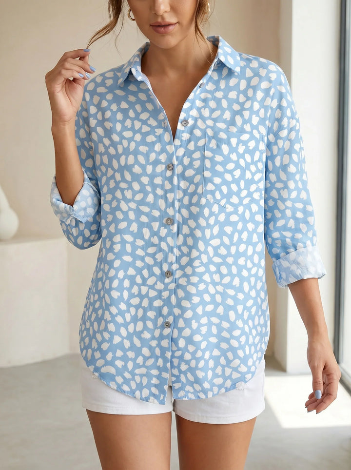Evienne V Neck Floral Blouse