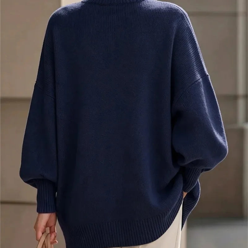 Solene Mock Neck Pullover