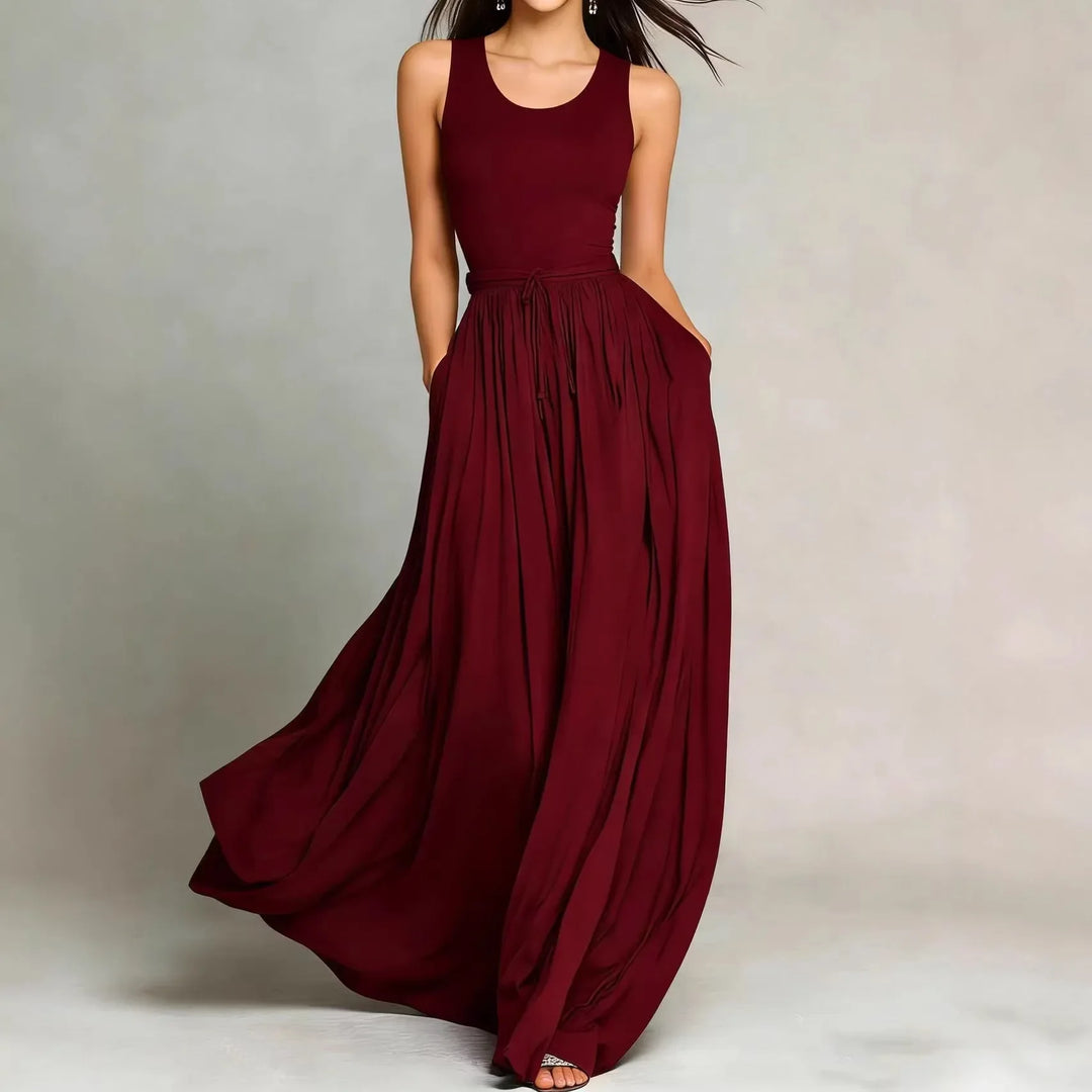 Ophira Elegant Flowy Maxi Dress