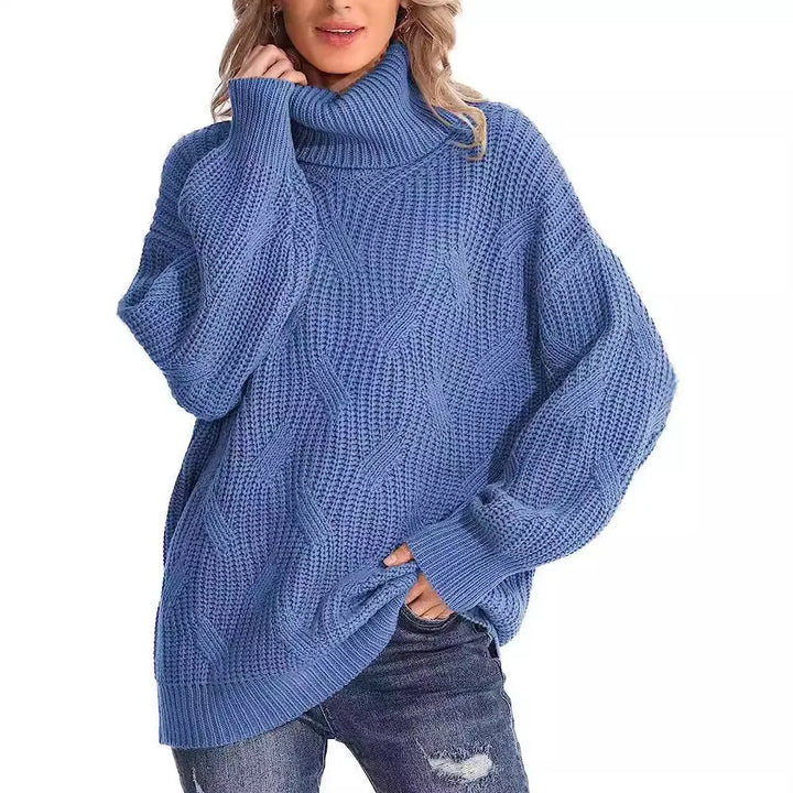 Elowen Cable Knit Turtleneck Sweater