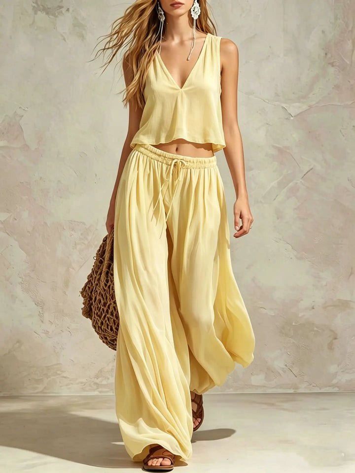 Coris Wide Leg TwoPiece Set