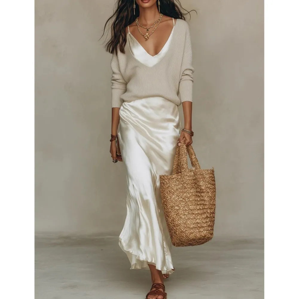 Priscilla Silk Skirt Set