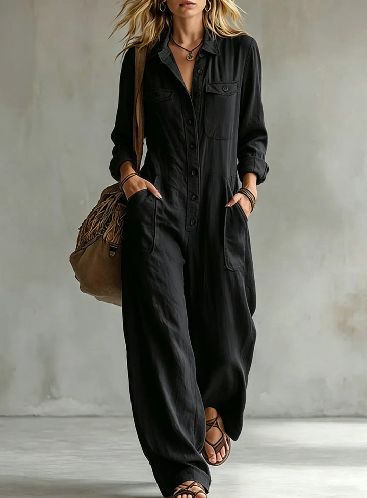 Marielle Wide Leg Utility Jumpsuit