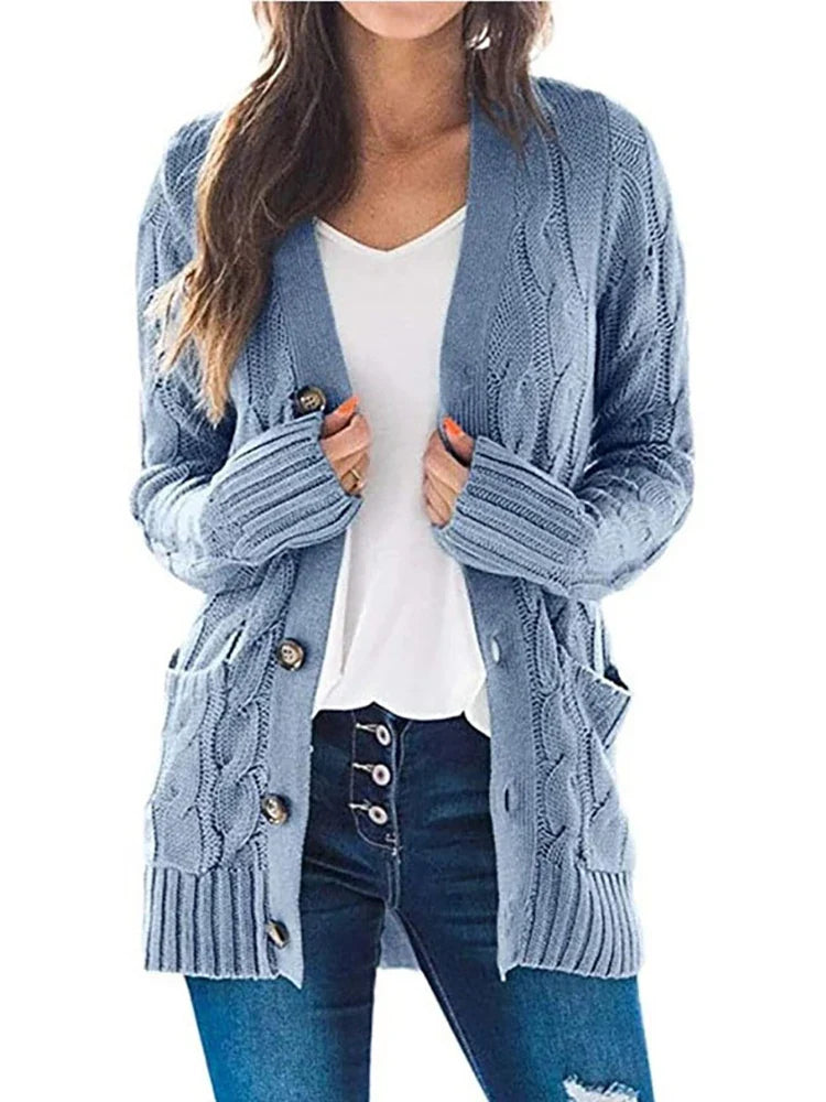 Adrienne Cable Knit Cardigan