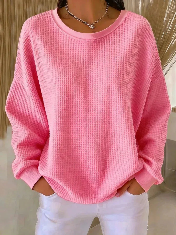 Amelina Waffle Knit Top