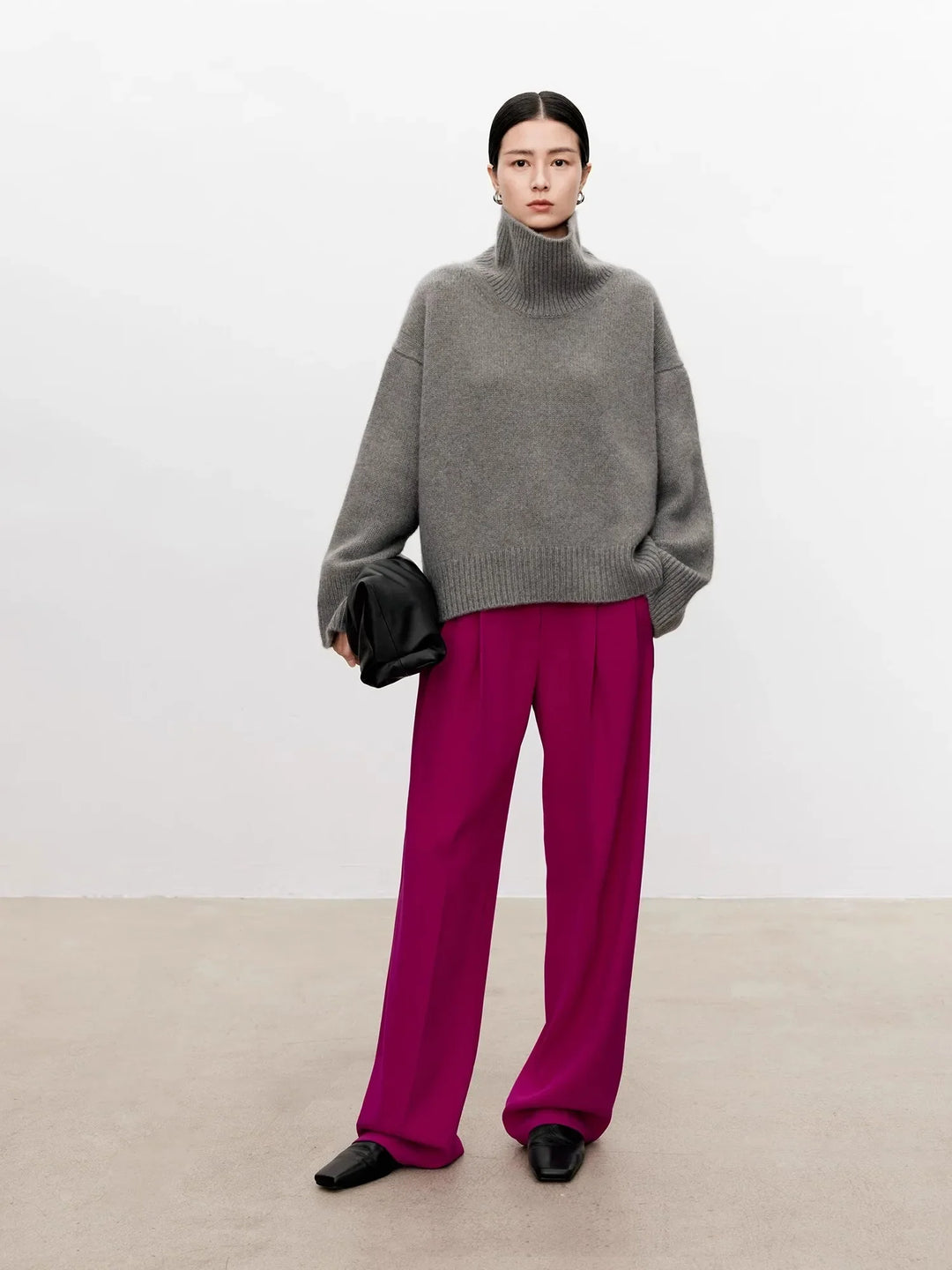 Marisla Turtleneck Cashmere Pullover
