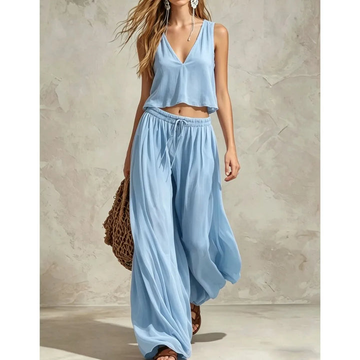 Coris Wide Leg TwoPiece Set
