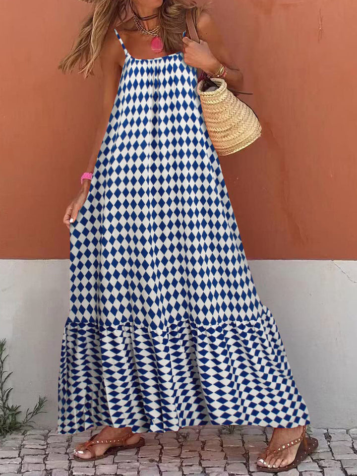 Dania Mosaic Print Maxi Dress