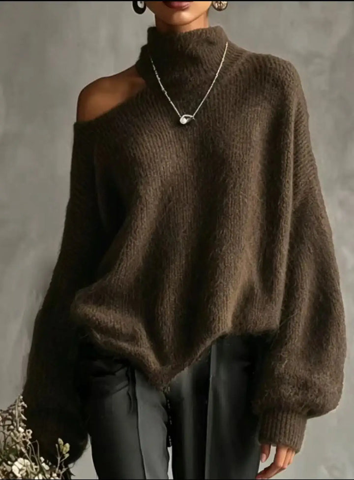 Winslet Cutout Shoulder Sweater