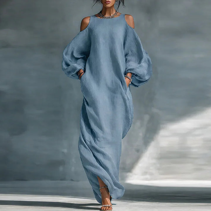 Dakota Bohemian Linen Maxi Dress