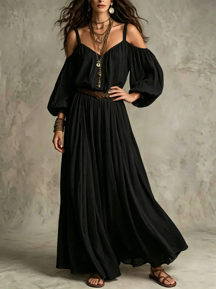 Zinnia Off Shoulder Maxi Dress