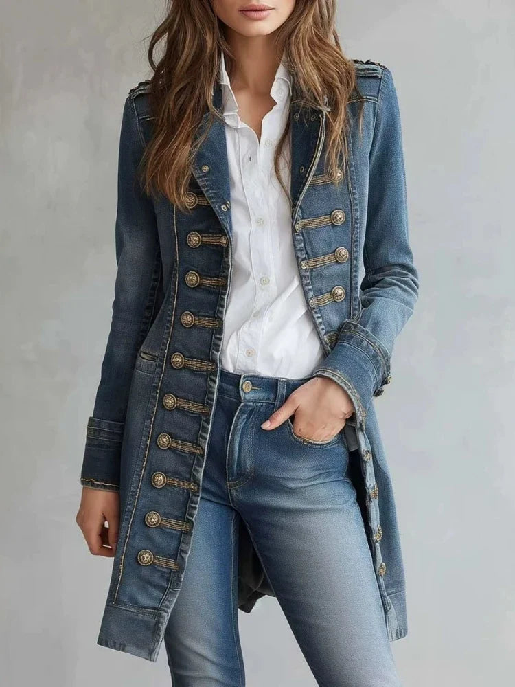 Zendya Denim Trench Coat