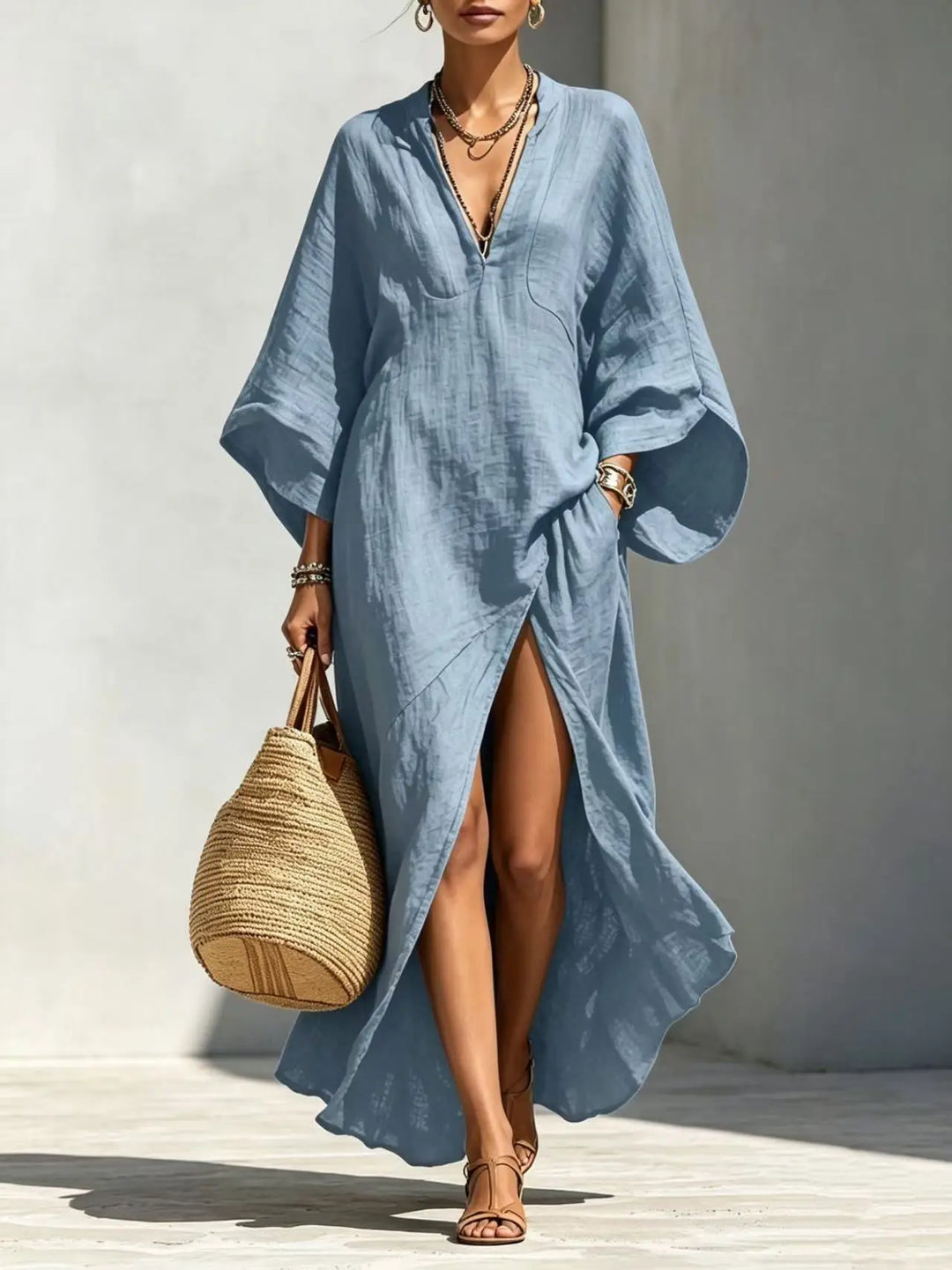 Sadona High Slit Boho Maxi Dress