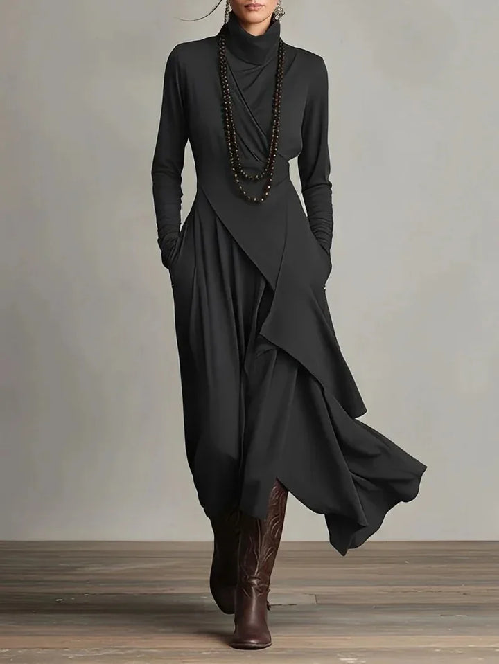 Marcie Draped Crossover Maxi Dress